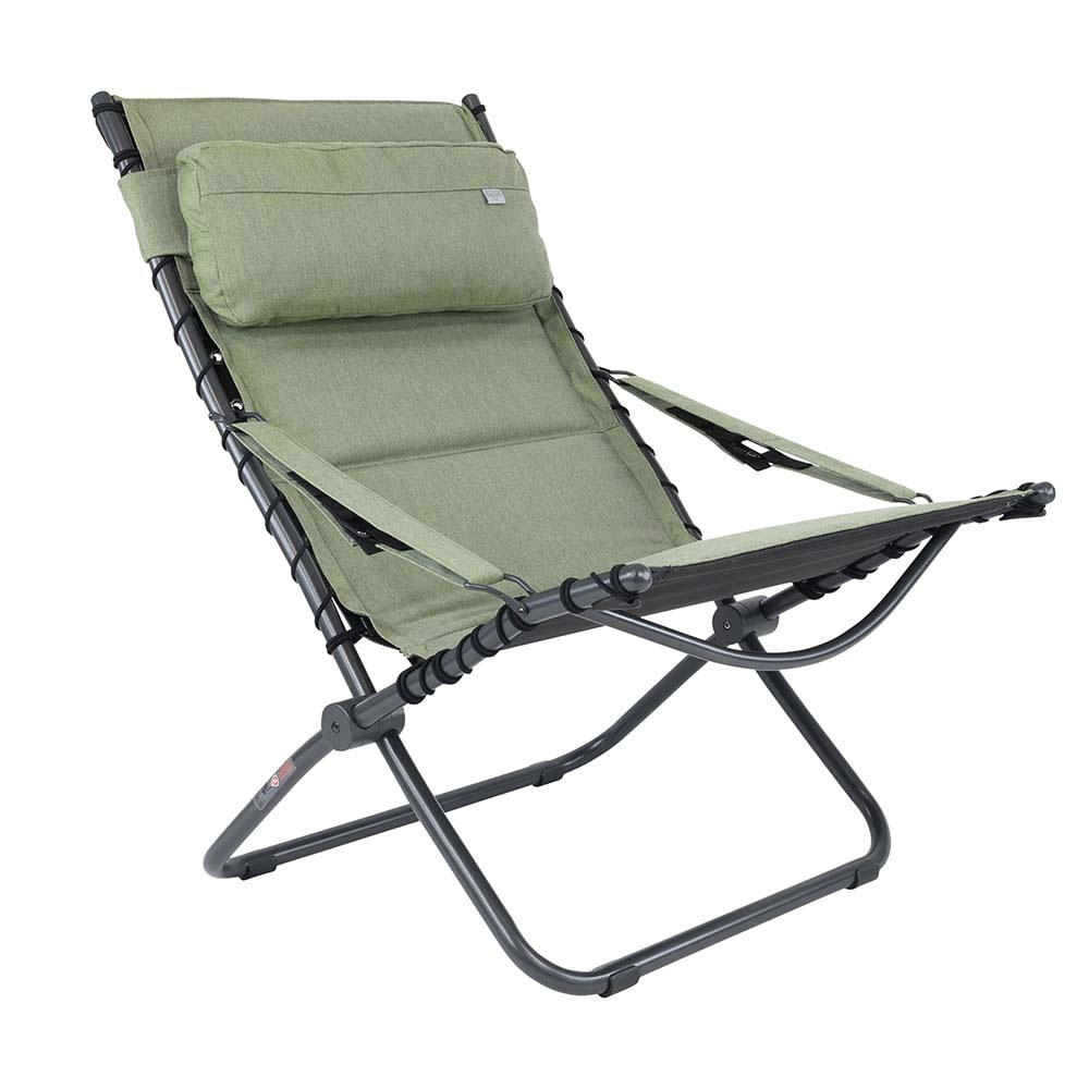 Crespo Ap Tex Comfort Liggestol - Grøn - Perfekt til Camping