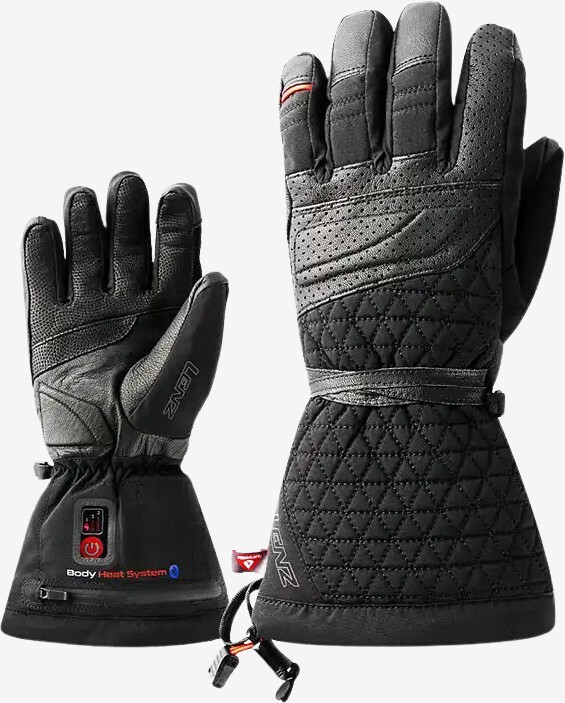 Lenz Heat Handsker med Finger Cap til Damer - Sort