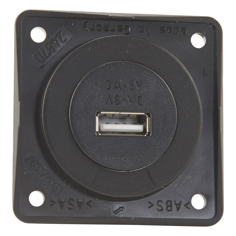 Berker Indbygningsstikdåse med USB 12V - Single USB