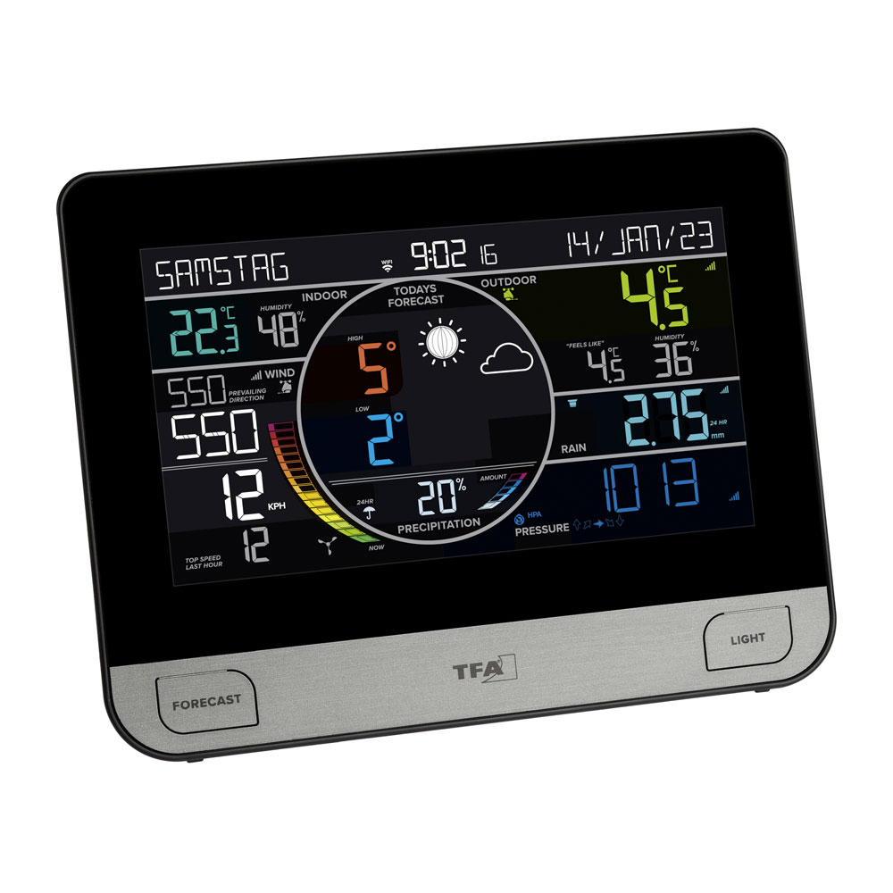 TFA View Pro Wifi Vejrstation med Farvedisplay