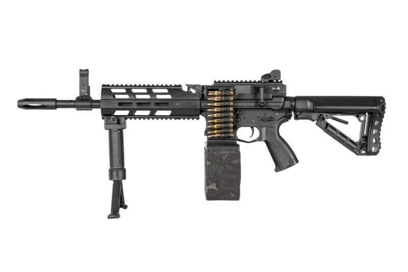 G&G CM16 LMG Stealth - Elektrisk Airsoft Våben