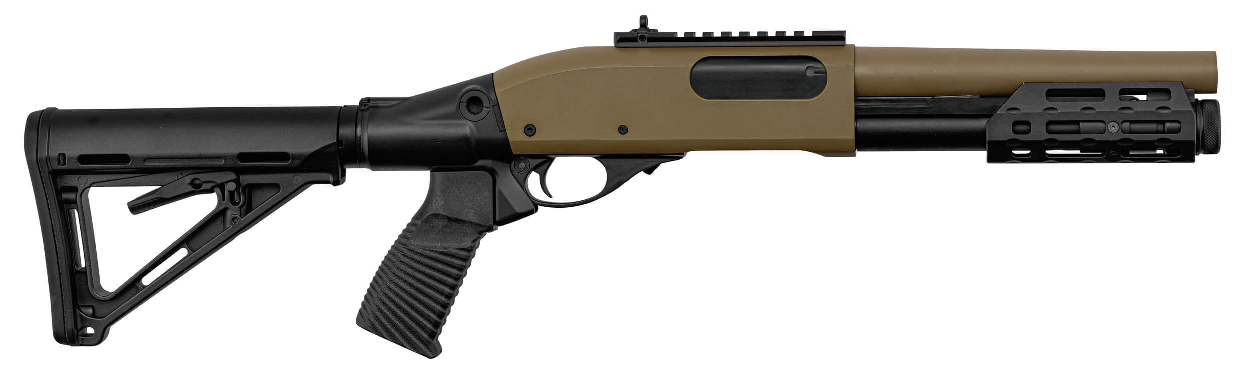Golden Eagle M870 Taktisk Shotgun - Gasdrevet, Tan