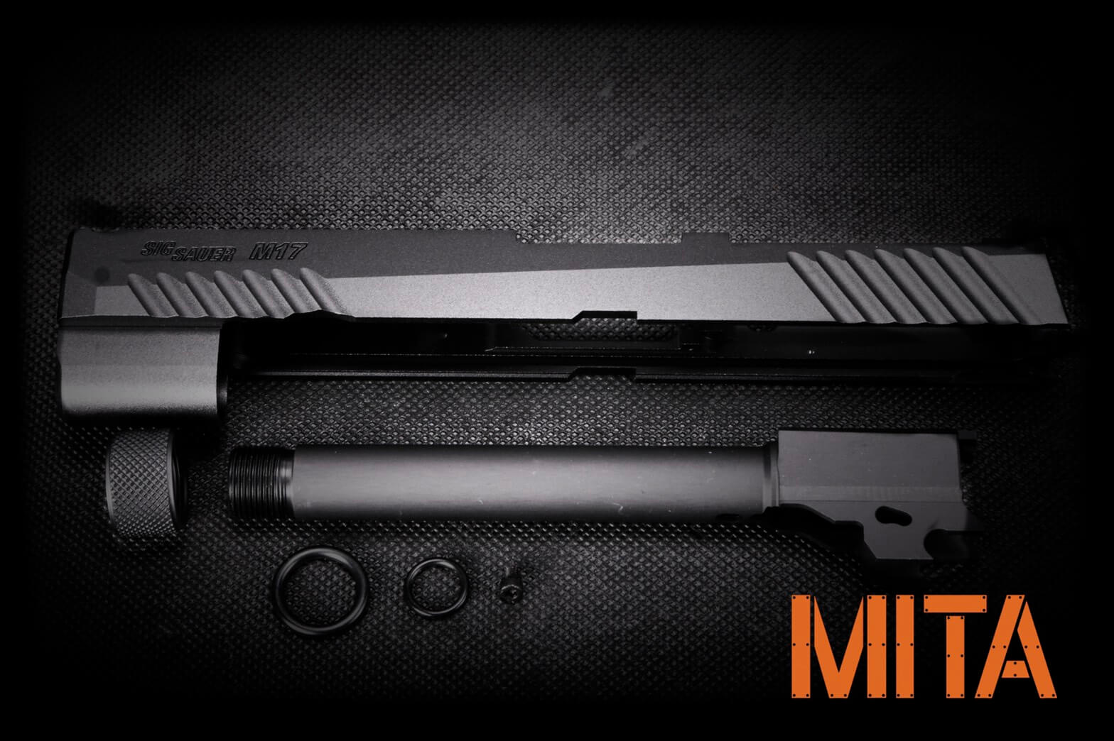 Mita Slædesæt M17 til Sig Sauer - Sort Anodiseret
