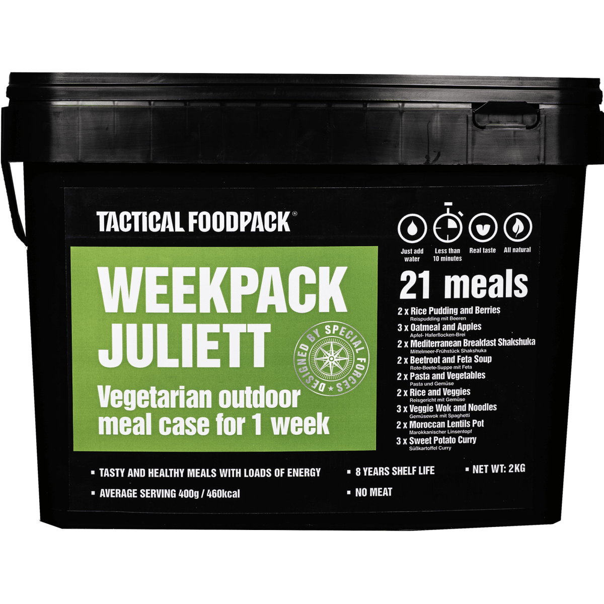 Tf Ugepakke Juliett - 21 Vegetariske Måltider til Outdoor