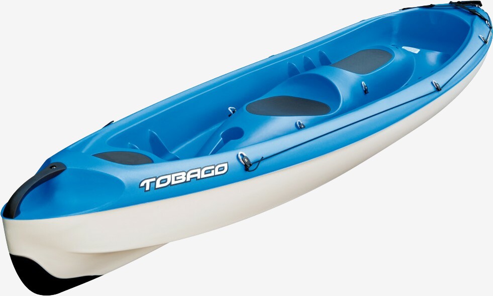 Tahe Tobago 2-Personers Kajak - Blå, Ideel til Familieture