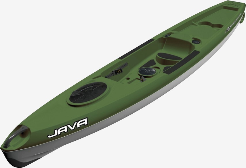 Tahe Java Sit On Top Kajak til Fisketure - Grøn
