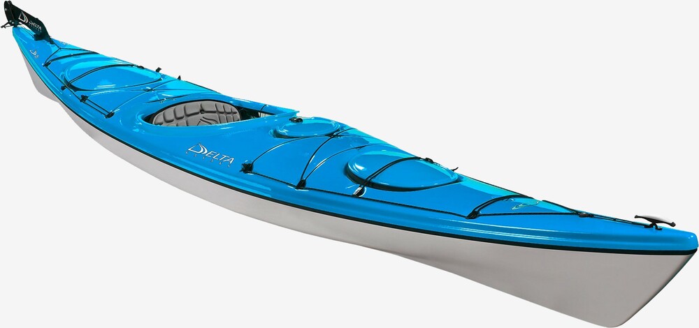 Delta 15s Kajak med Ror - Blå, Højtydende Model