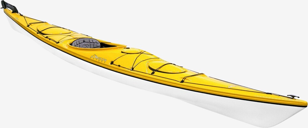 Delta 17 Kajak med Ror - Gul til Vandsportseventyr
