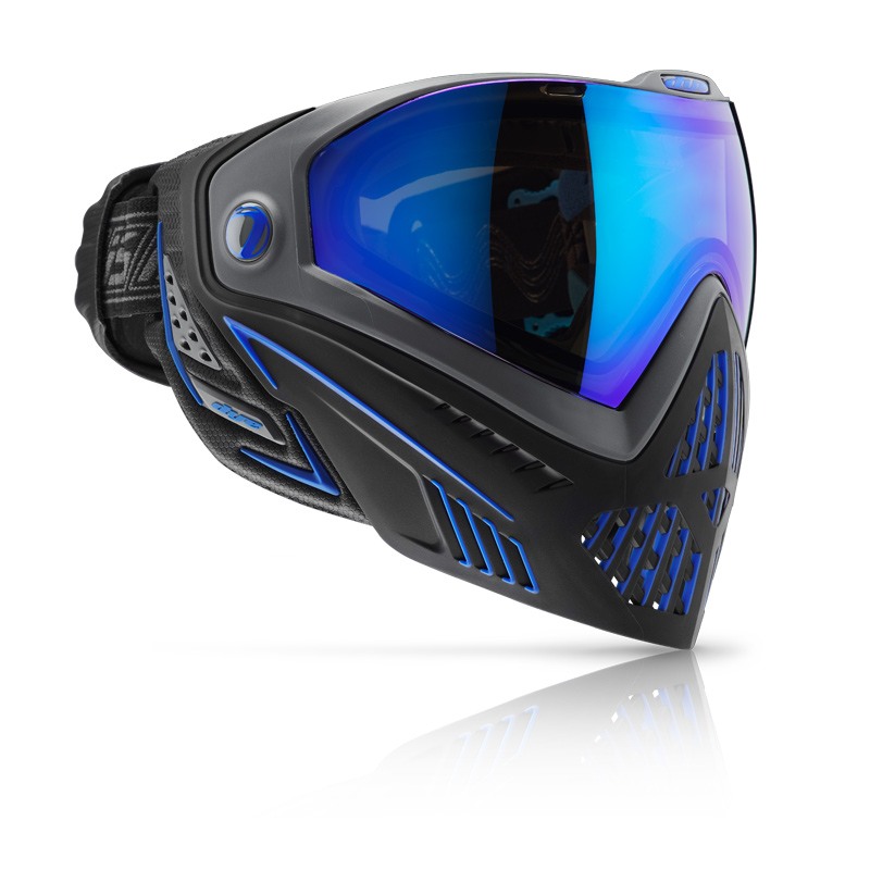 Dye I5 Storm Sort Blå Fullface Maske til Paintball