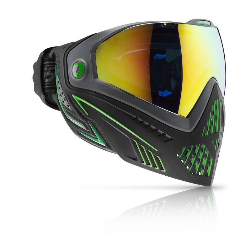 Dye I5 Emerald Sort Lime Fullface Maske til Paintball