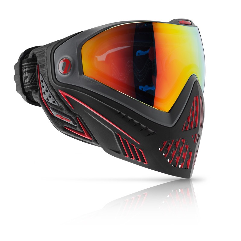 Dye I5 Fire Maske i Sort/Rød - Taktisk Gear Tilbud